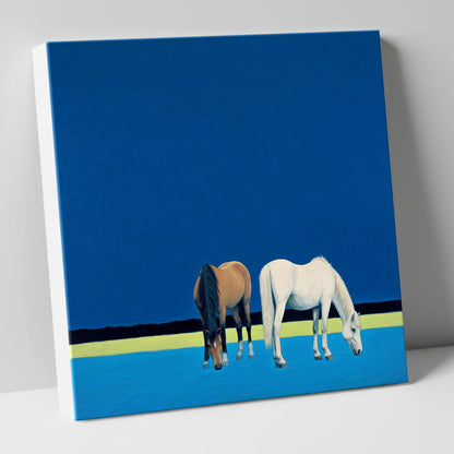 Cobalt Pastures horse landscape canvas wall art