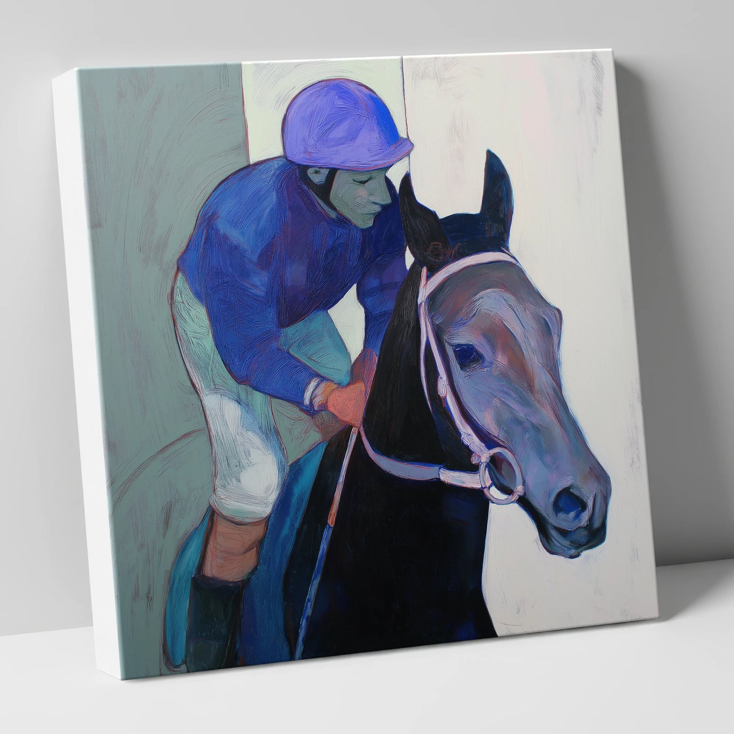 Moment of Focus racing horse canvas wall art