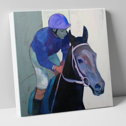 Moment of Focus racing horse canvas wall art