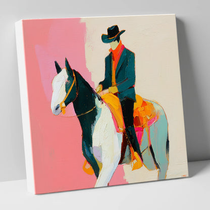 Modern Western Spirit western horse canvas wall art