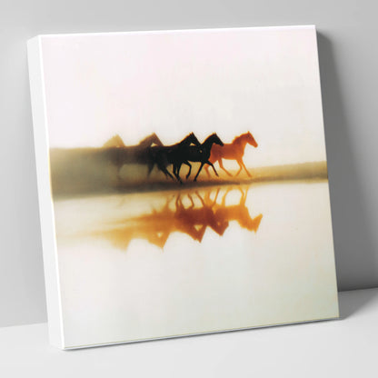 Whispers of the Herd wild horses canvas wall art