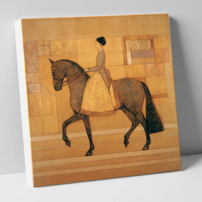 Golden Era Dressage dressage horse canvas wall art