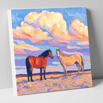 Under Painted Skies horse landscape canvas wall art