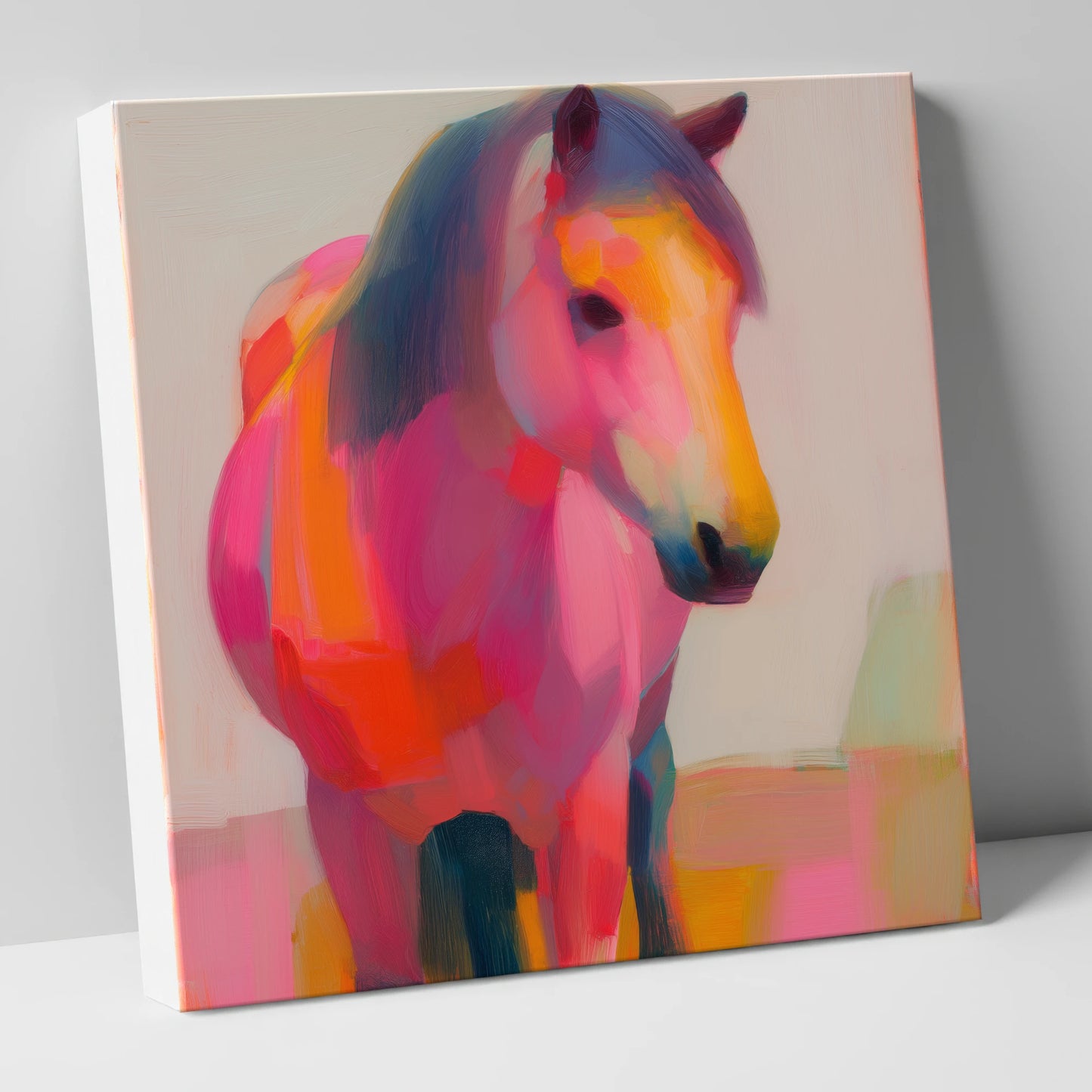 The Chromatic Pony horse breed canvas wall art