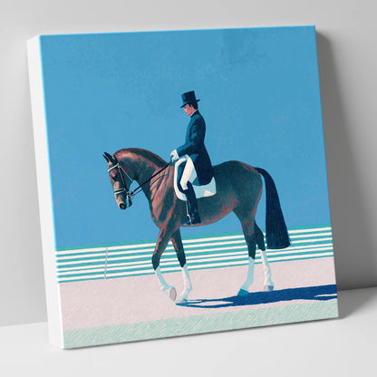 Classical Dressage Elegance dressage horse canvas wall art