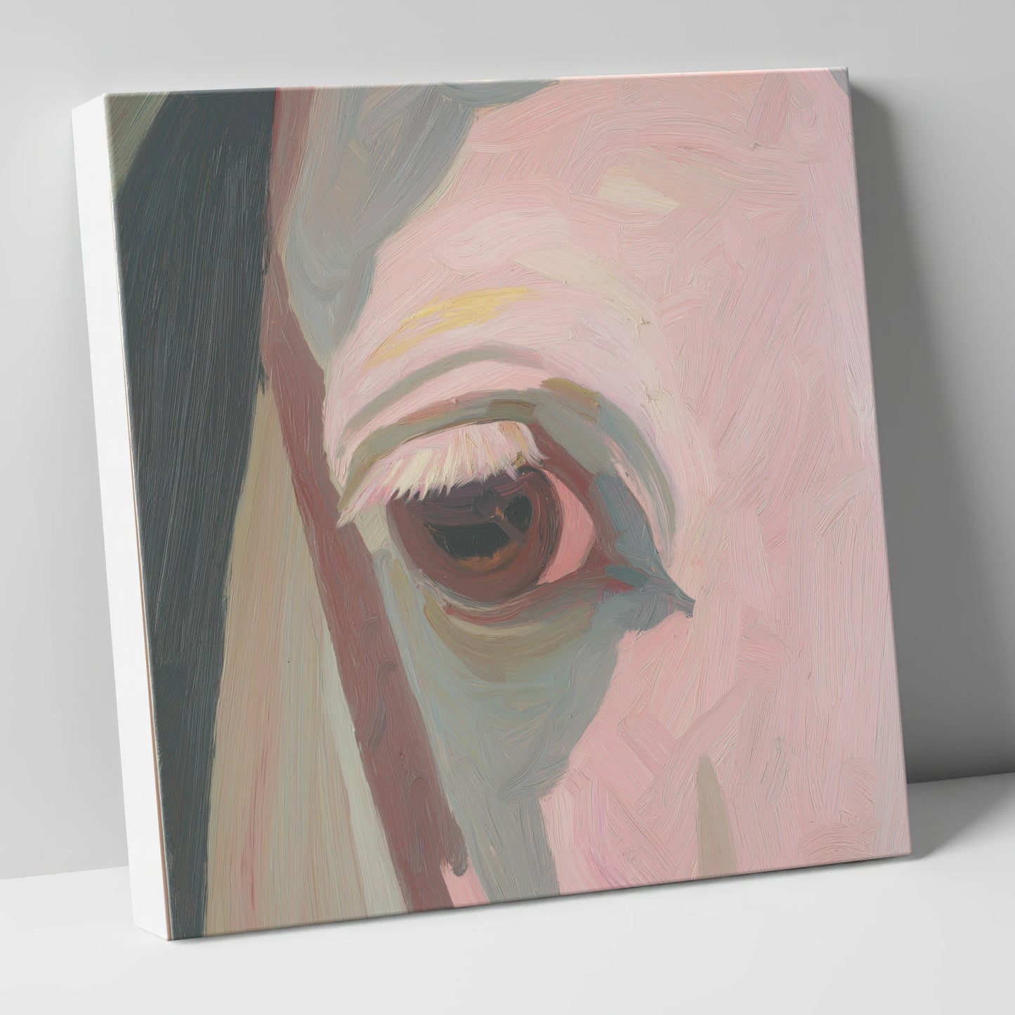 A Gentle Gaze horse portrait canvas wall art