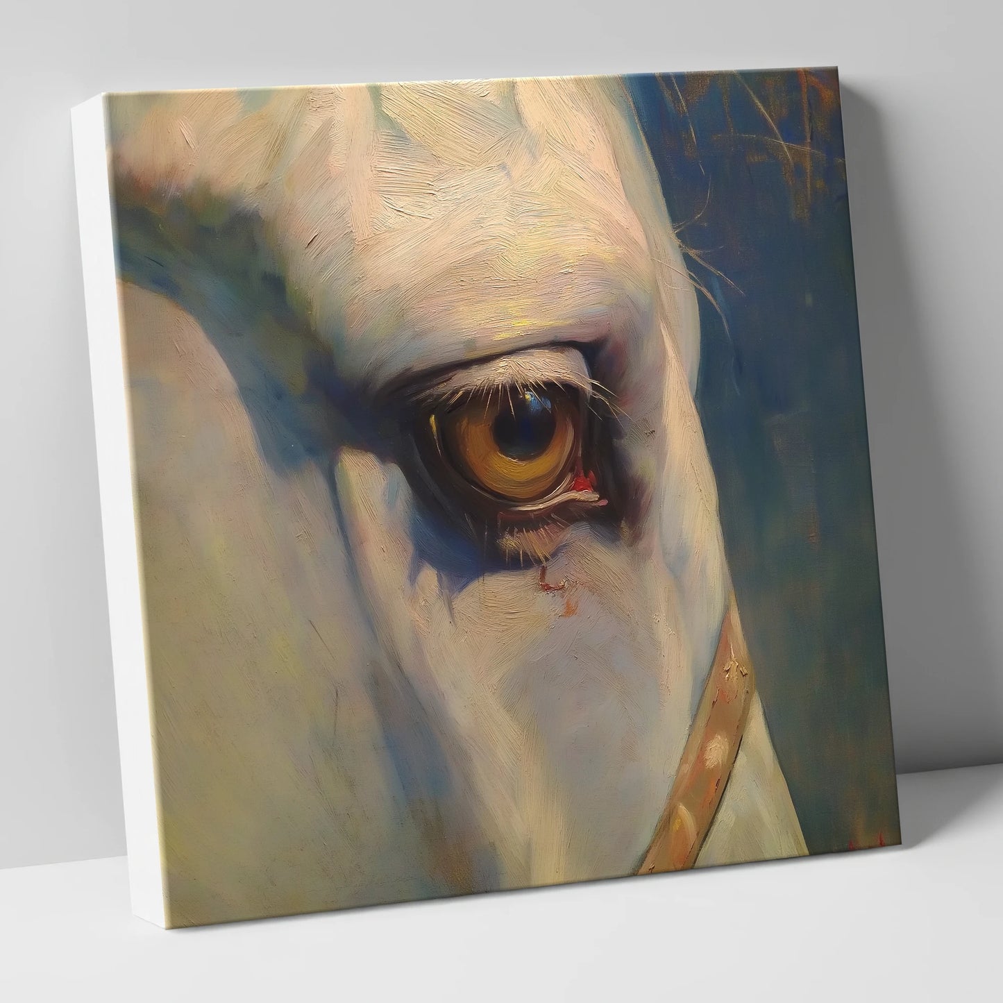 The Knowing Eye horse portrait canvas wall art