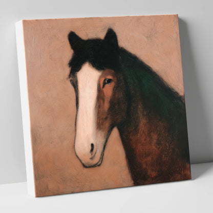 Serene Bay Portrait horse portrait canvas wall art