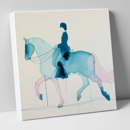 Fluid Dressage Grace dressage horse canvas wall art