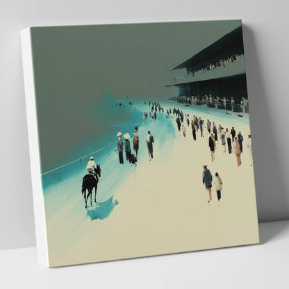 Sweeping to the Start racing horse canvas wall art