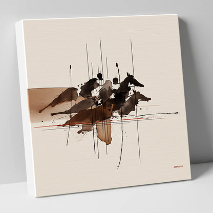 Pulse of the Turf racing horse canvas wall art