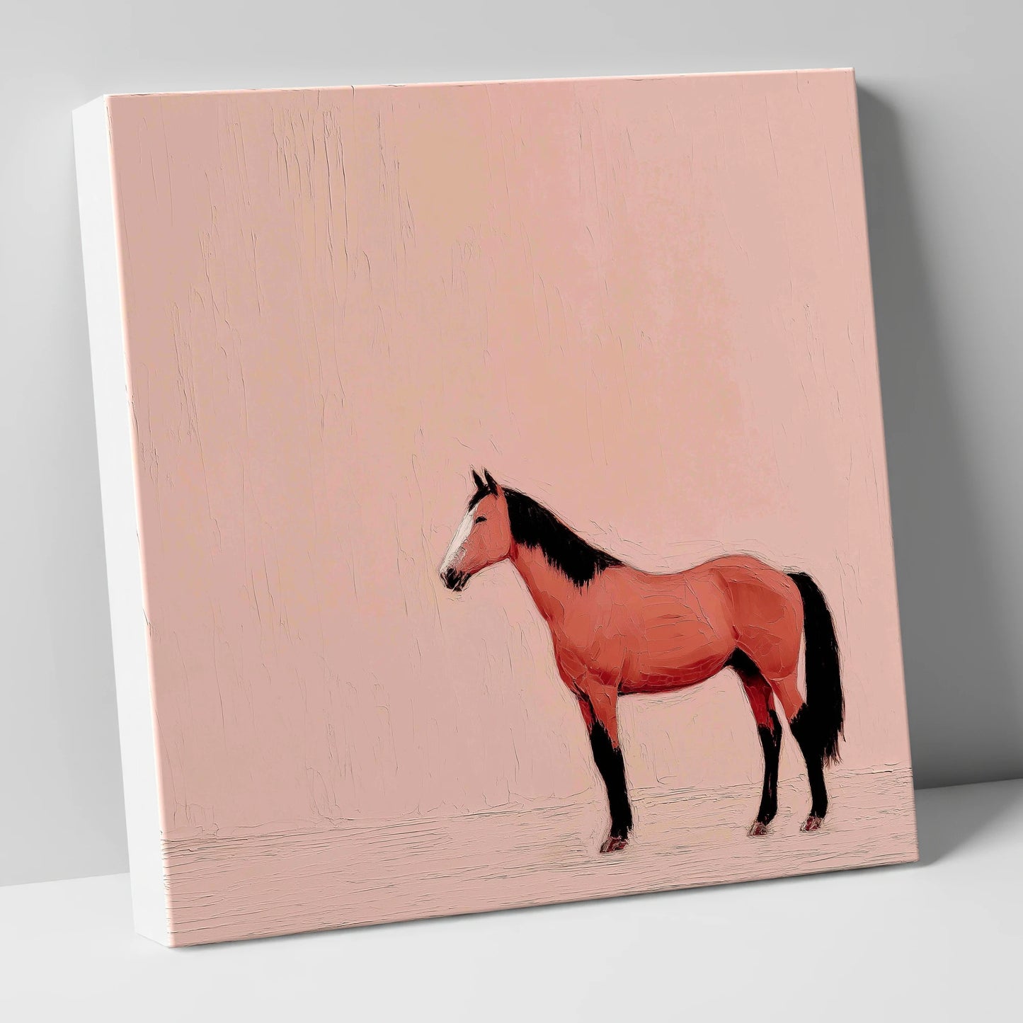 Serene Bay Contender racing horse canvas wall art