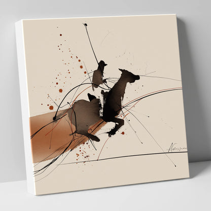 Forward Momentum horse & rider canvas wall art