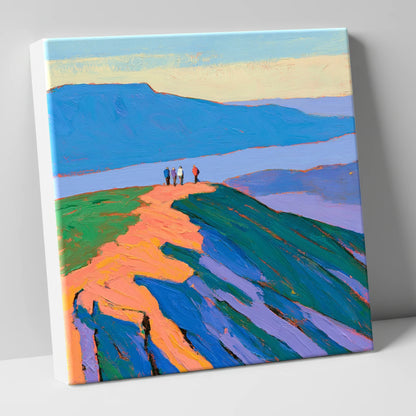 View From The Ridge horse landscape canvas wall art