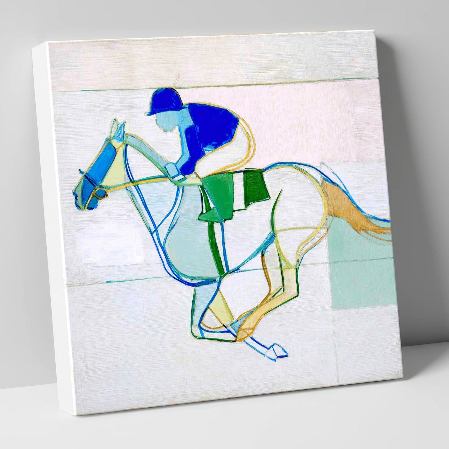 Abstract Racing Rhythm racing horse canvas wall art