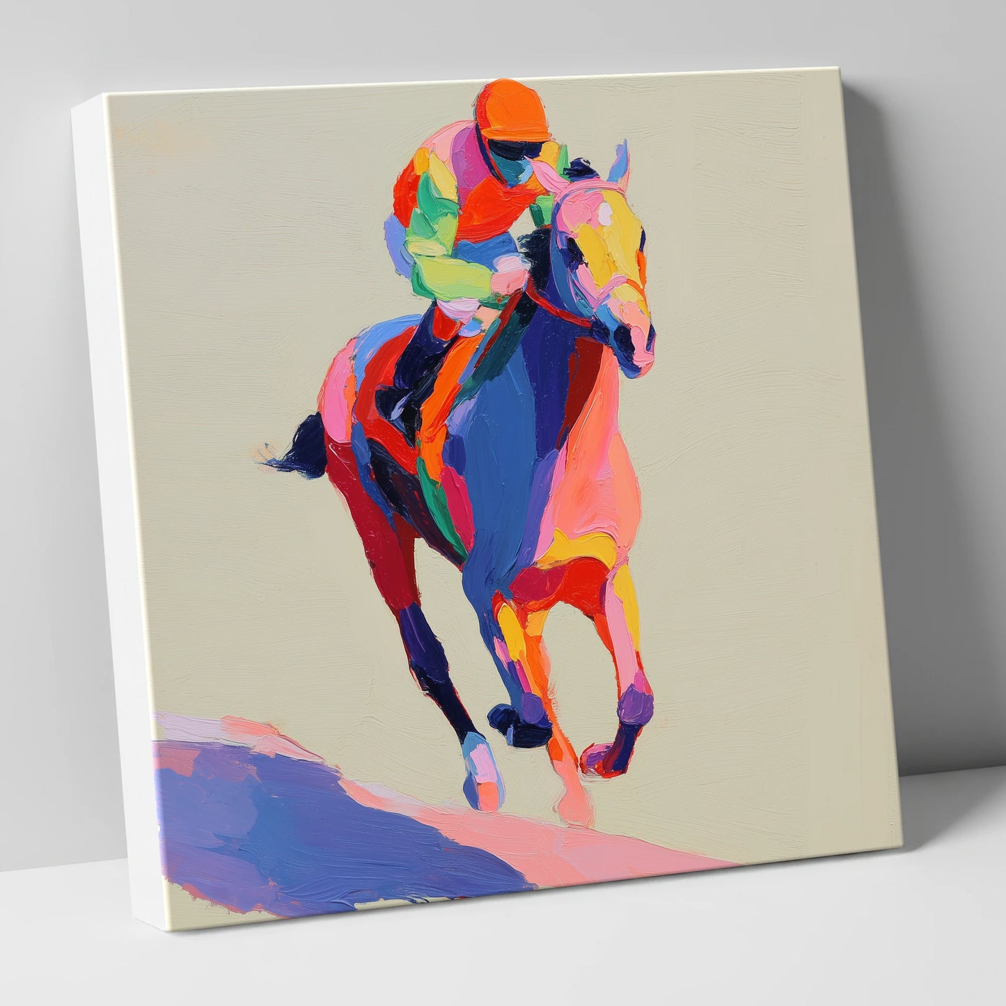 The Colour of Speed racing horse canvas wall art