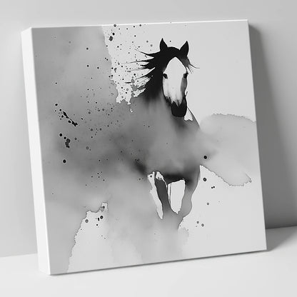 Emerging Spirit horse portrait canvas wall art