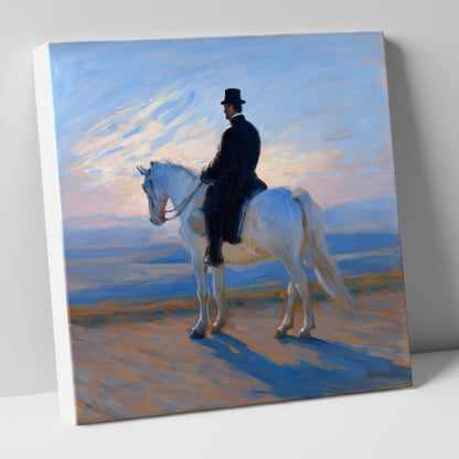 The Classical Rider dressage horse canvas wall art