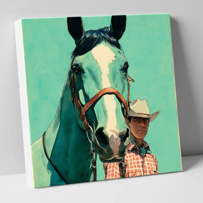 The Western Partnership western horse canvas wall art