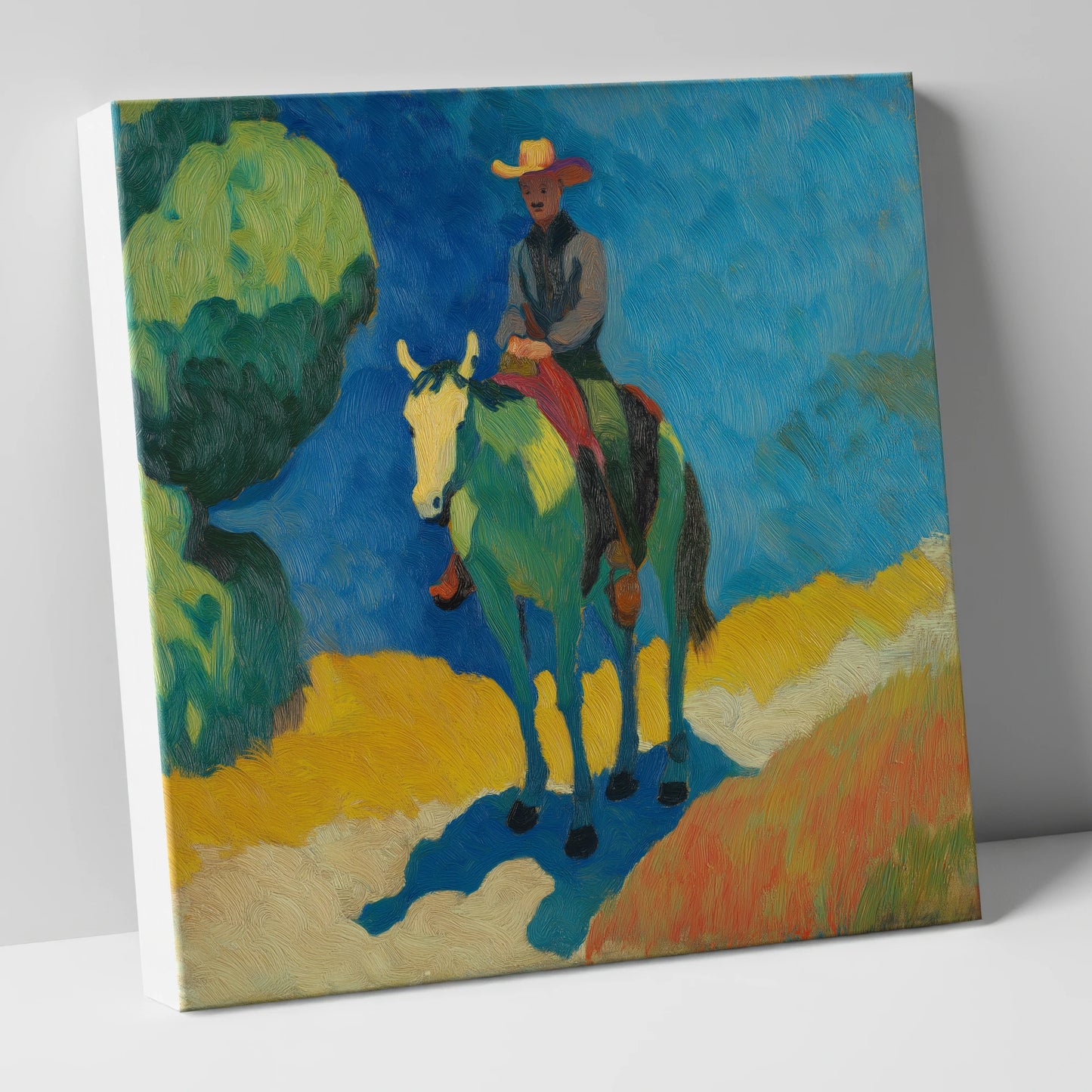 Under a Cobalt Sky western horse canvas wall art