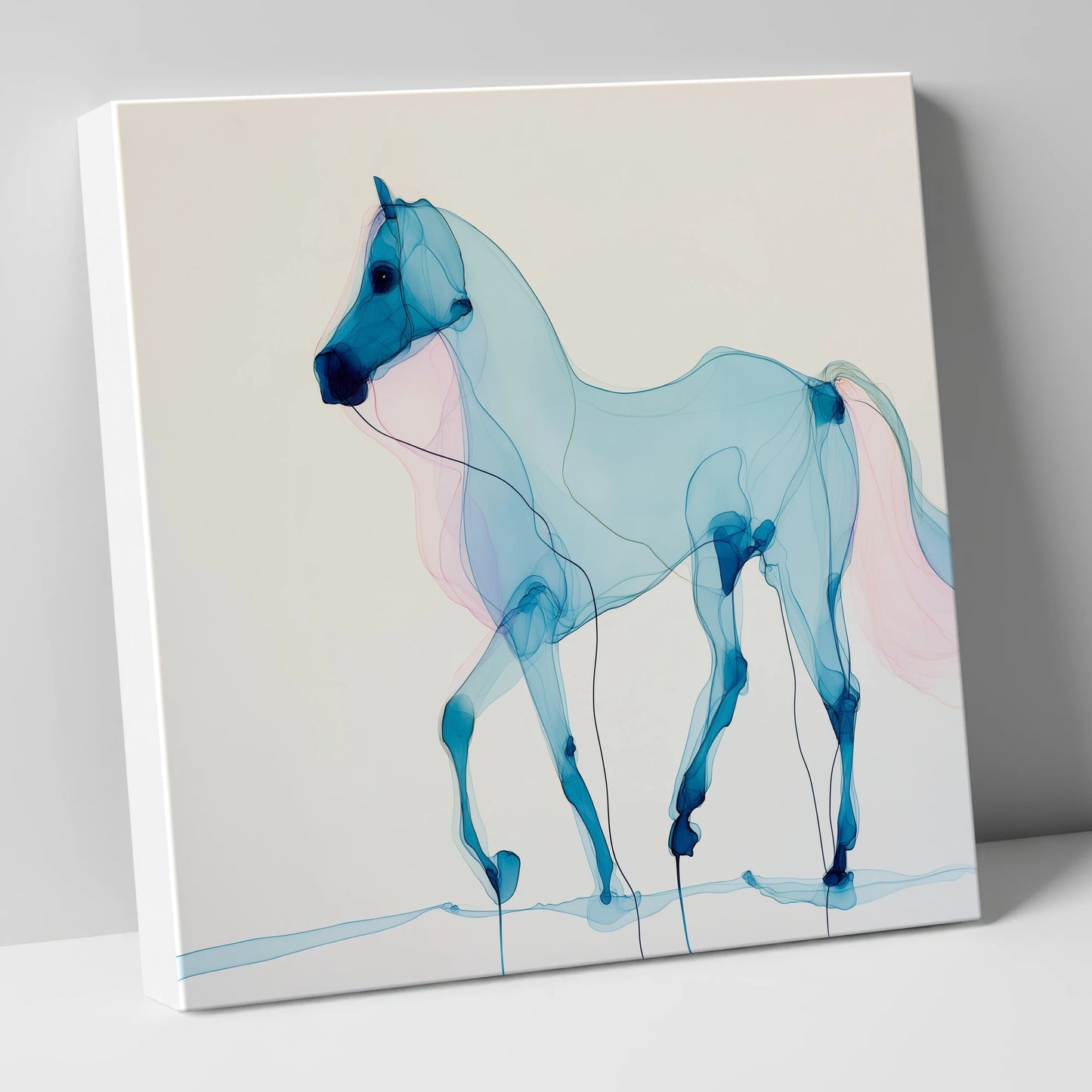 Cerulean Grace horse breed canvas wall art