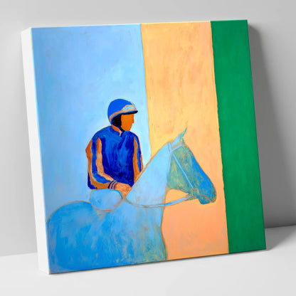 Paddock Serenity racing horse canvas wall art