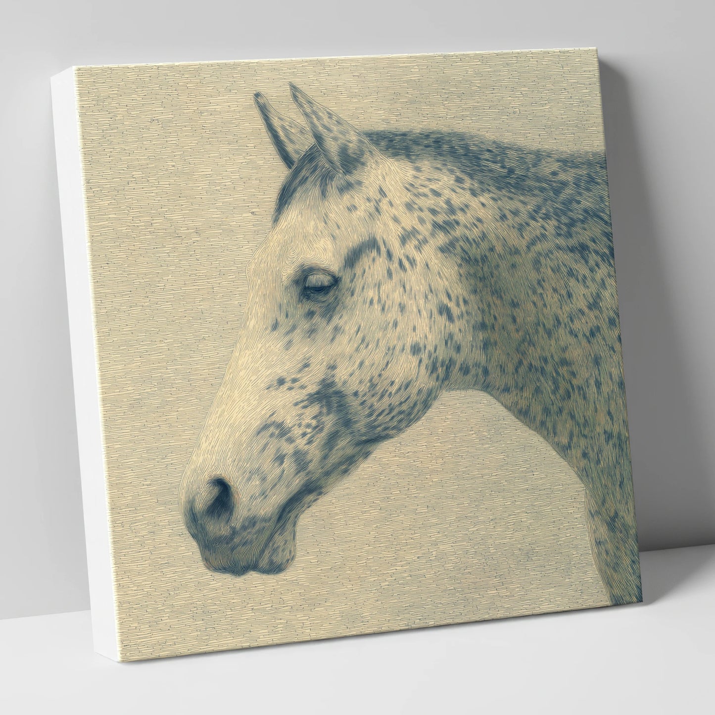 Meticulous Equine Profile horse breed canvas wall art