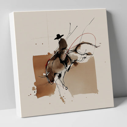 Untamed Western Energy western horse canvas wall art