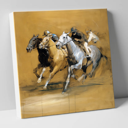 The Final Furlong racing horse canvas wall art