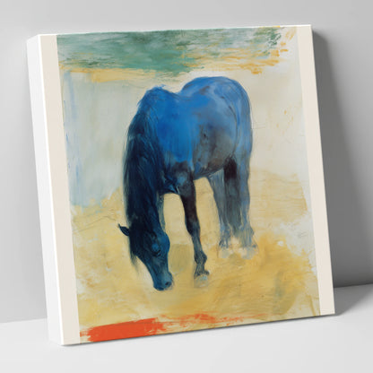 The Cerulean Grazer horse breed canvas wall art