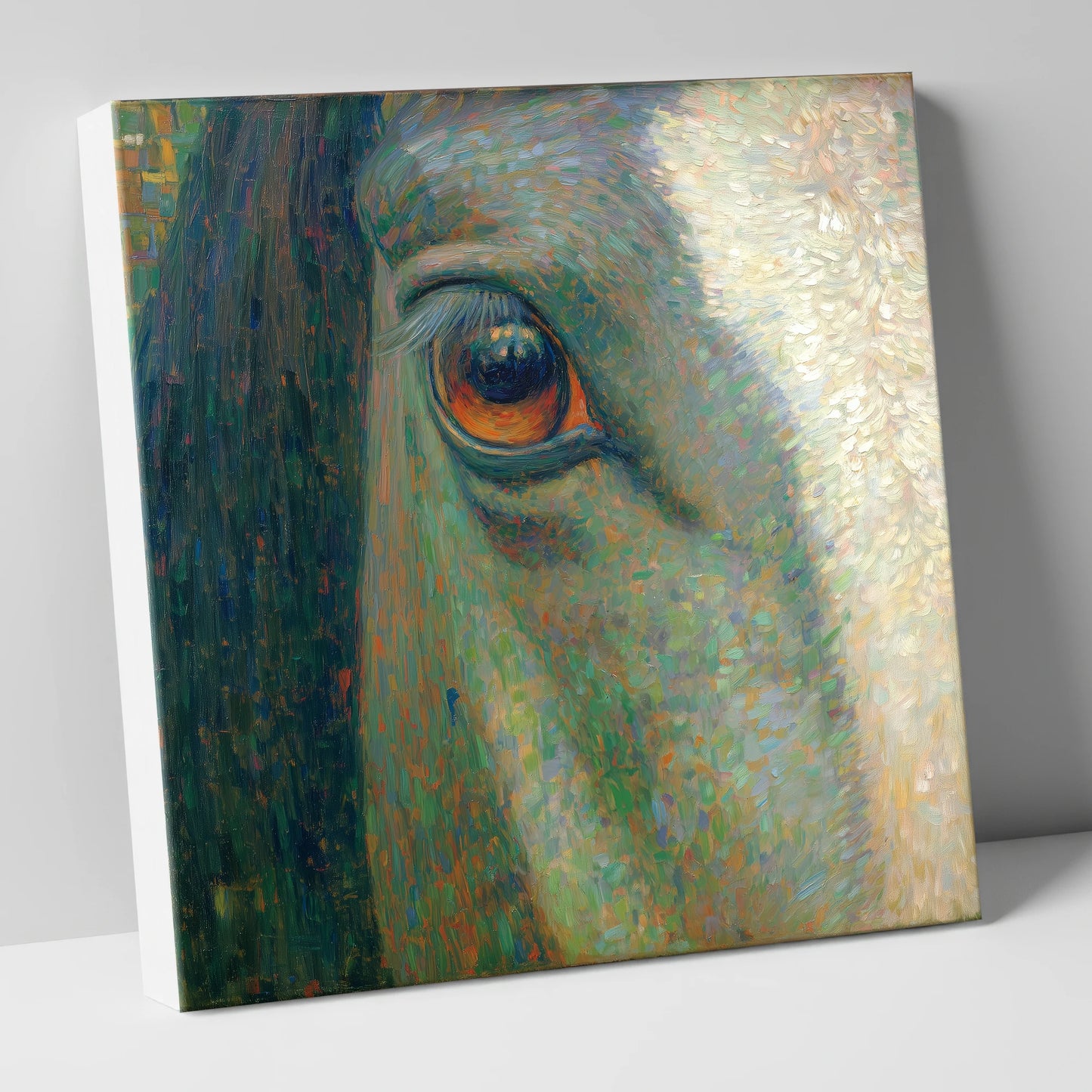 The Luminous Gaze horse portrait canvas wall art