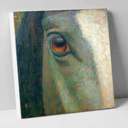 The Luminous Gaze horse portrait canvas wall art
