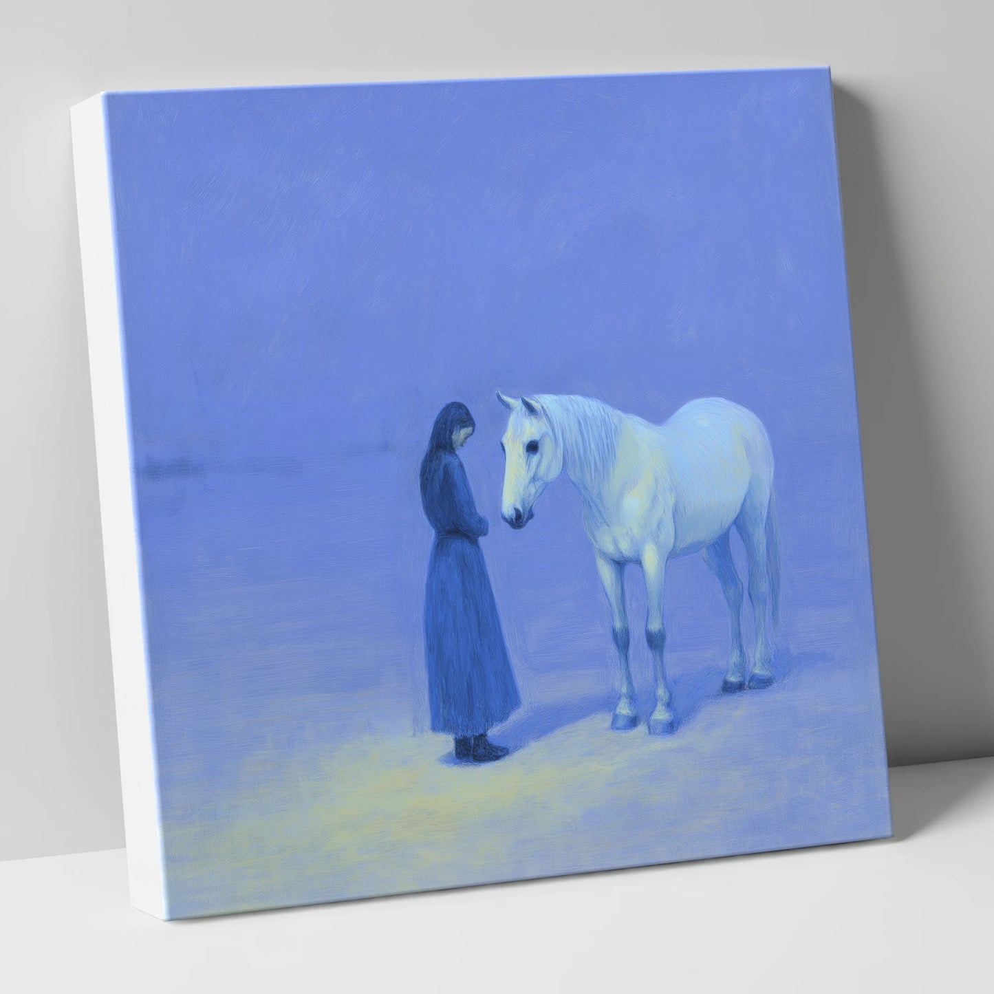 The Quiet Hour horse & rider canvas wall art