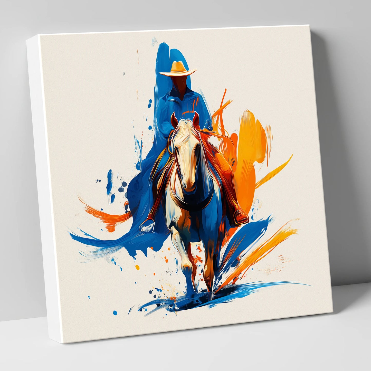Frontier Spirit in Motion western horse canvas wall art