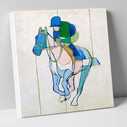 Architectural Racing Lines racing horse canvas wall art