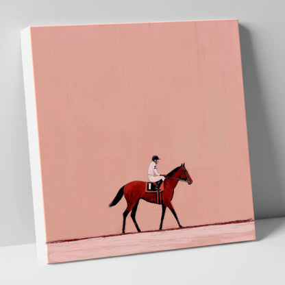 The Quiet Walk racing horse canvas wall art