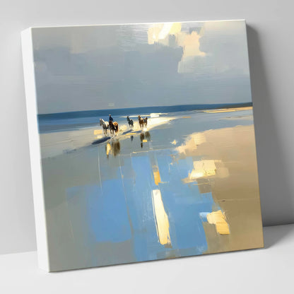Coastal Hack Reflections horse landscape canvas wall art