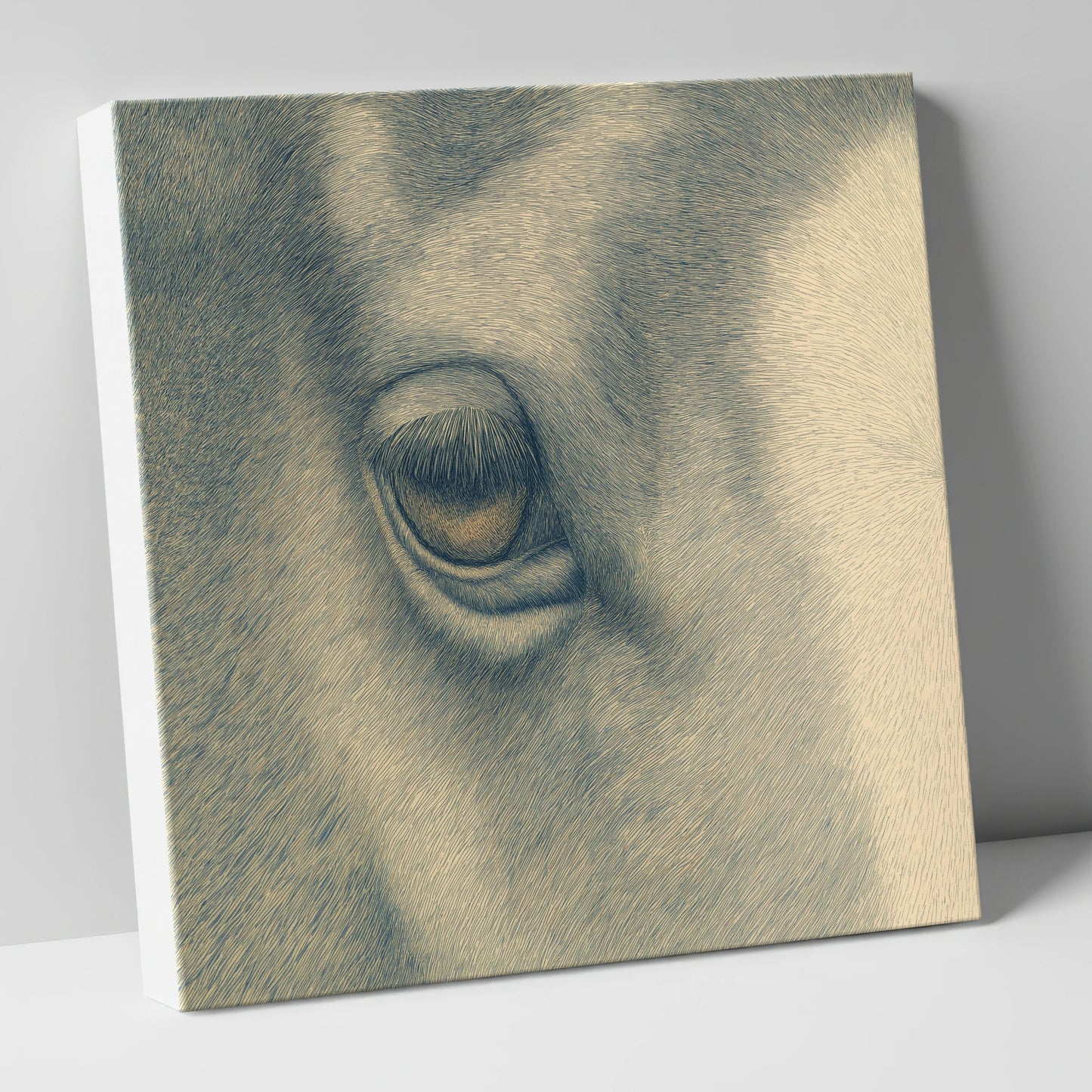 The Gentle Eye horse portrait canvas wall art