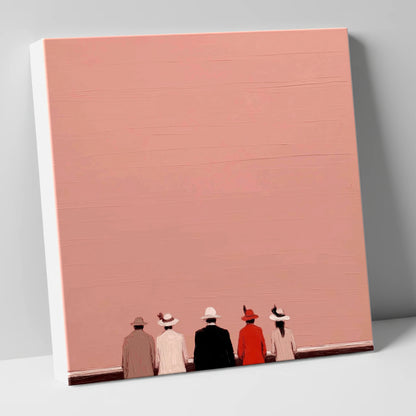 Anticipation at the Rails racing horse canvas wall art