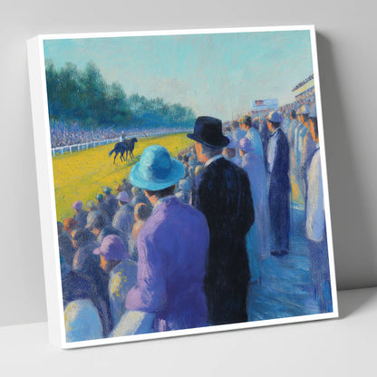 Shadows on the Turf racing horse canvas wall art