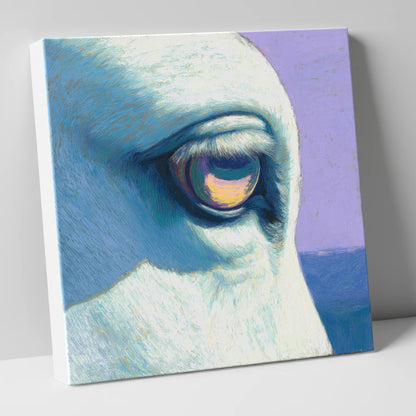 The Serene Gaze horse portrait canvas wall art