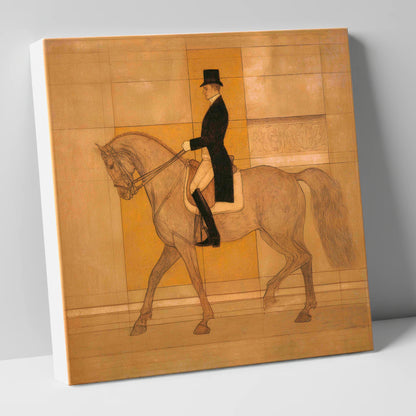 Collected Elegance dressage horse canvas wall art