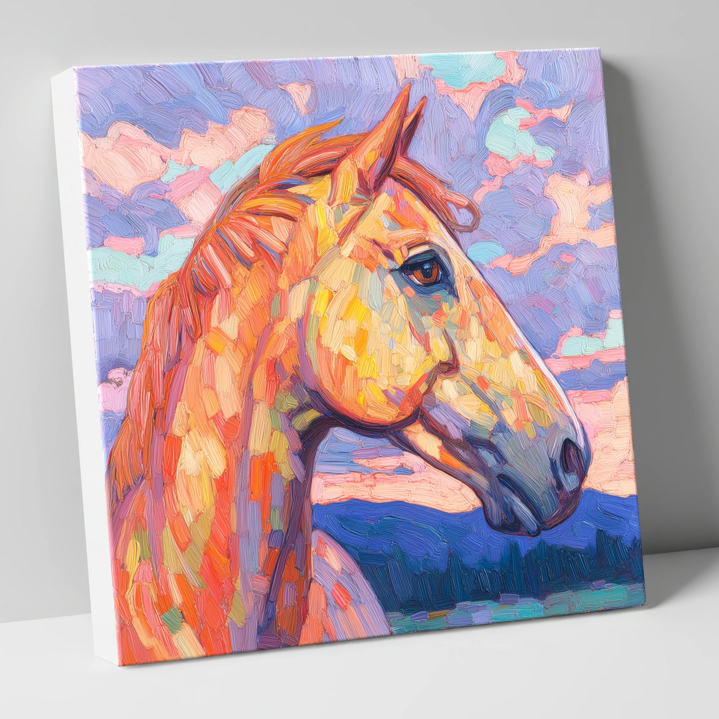 Prismatic Equine Portrait horse portrait canvas wall art