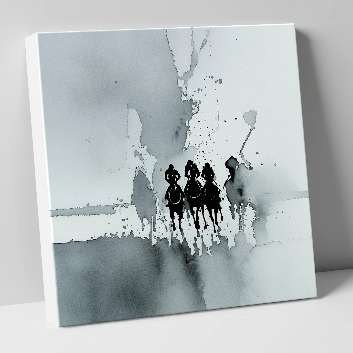 The Dawn Run racing horse canvas wall art