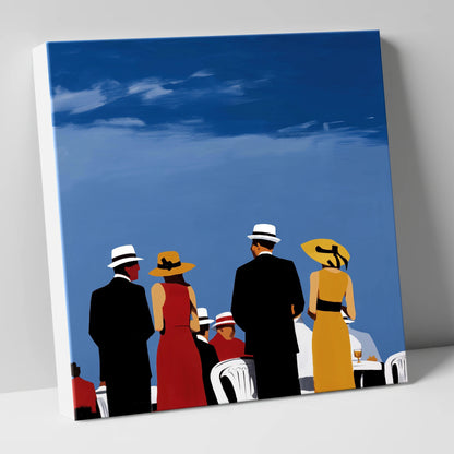 Race Day Elegance racing horse canvas wall art