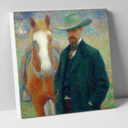 The Western Horseman western horse canvas wall art