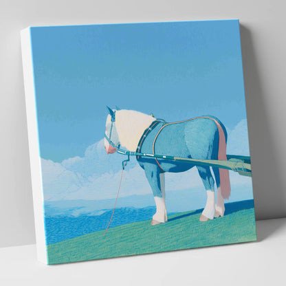 Steadfast Horizon working horse canvas wall art