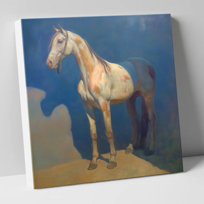 The Soulful Skewbald horse breed canvas wall art