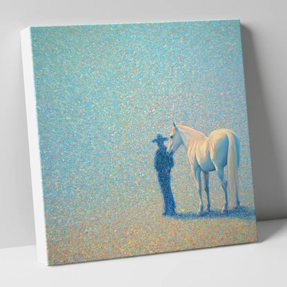 Echoes of the High Plains western horse canvas wall art