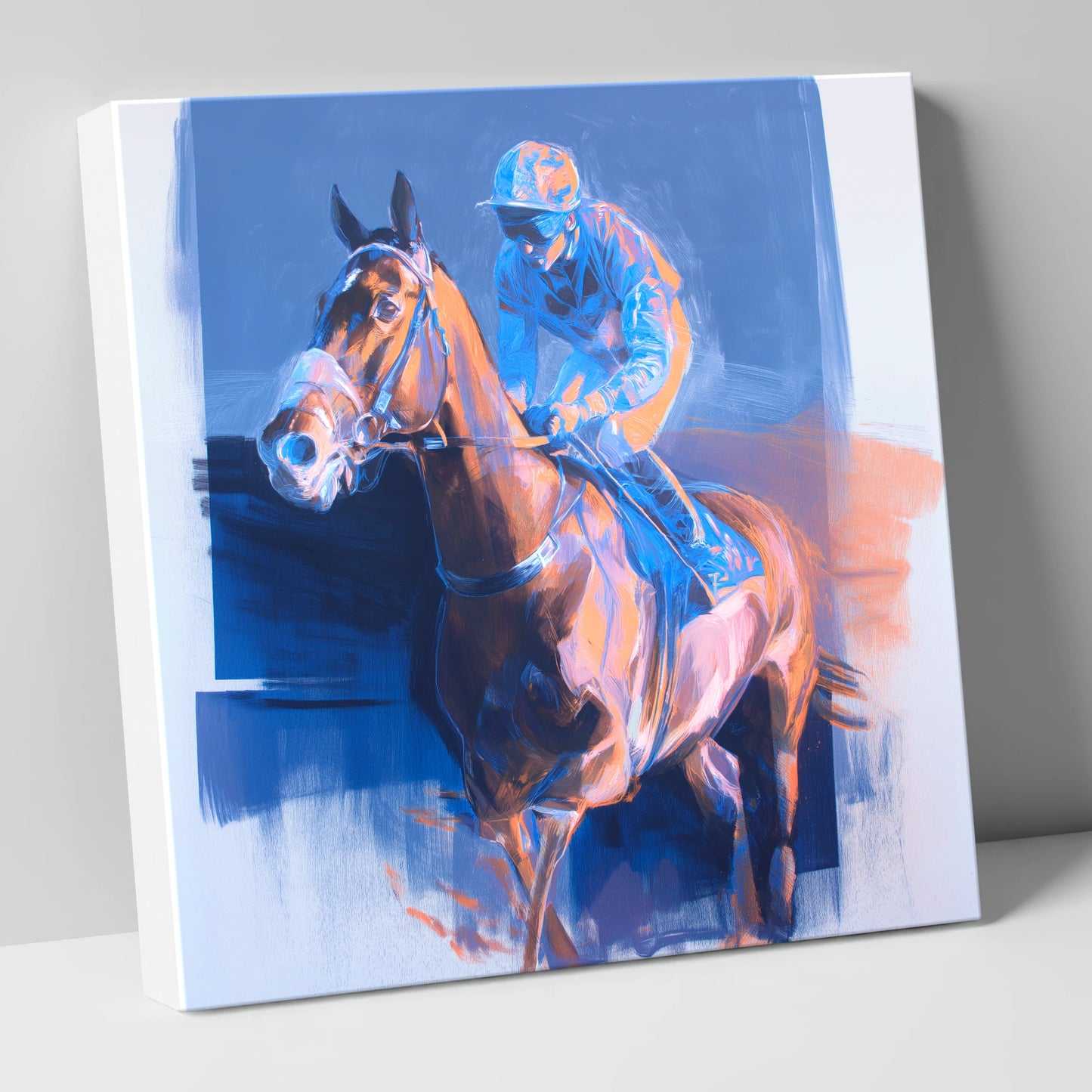 Quiet Anticipation racing horse canvas wall art